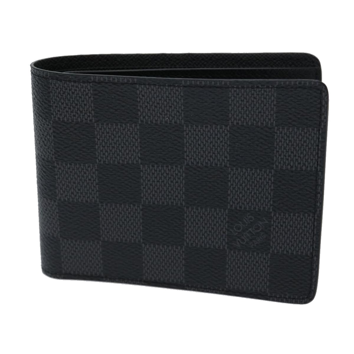 LOUIS VUITTON Damier Graphite Portefeuille Slender Wallet N63261 LV Auth 31031A