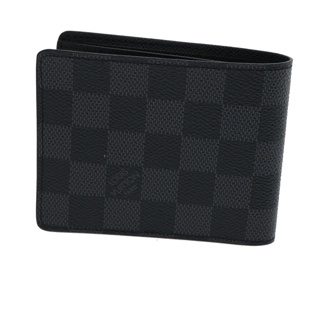 LOUIS VUITTON Damier Graphite Portefeuille Slender Wallet N63261 LV Auth 31031A