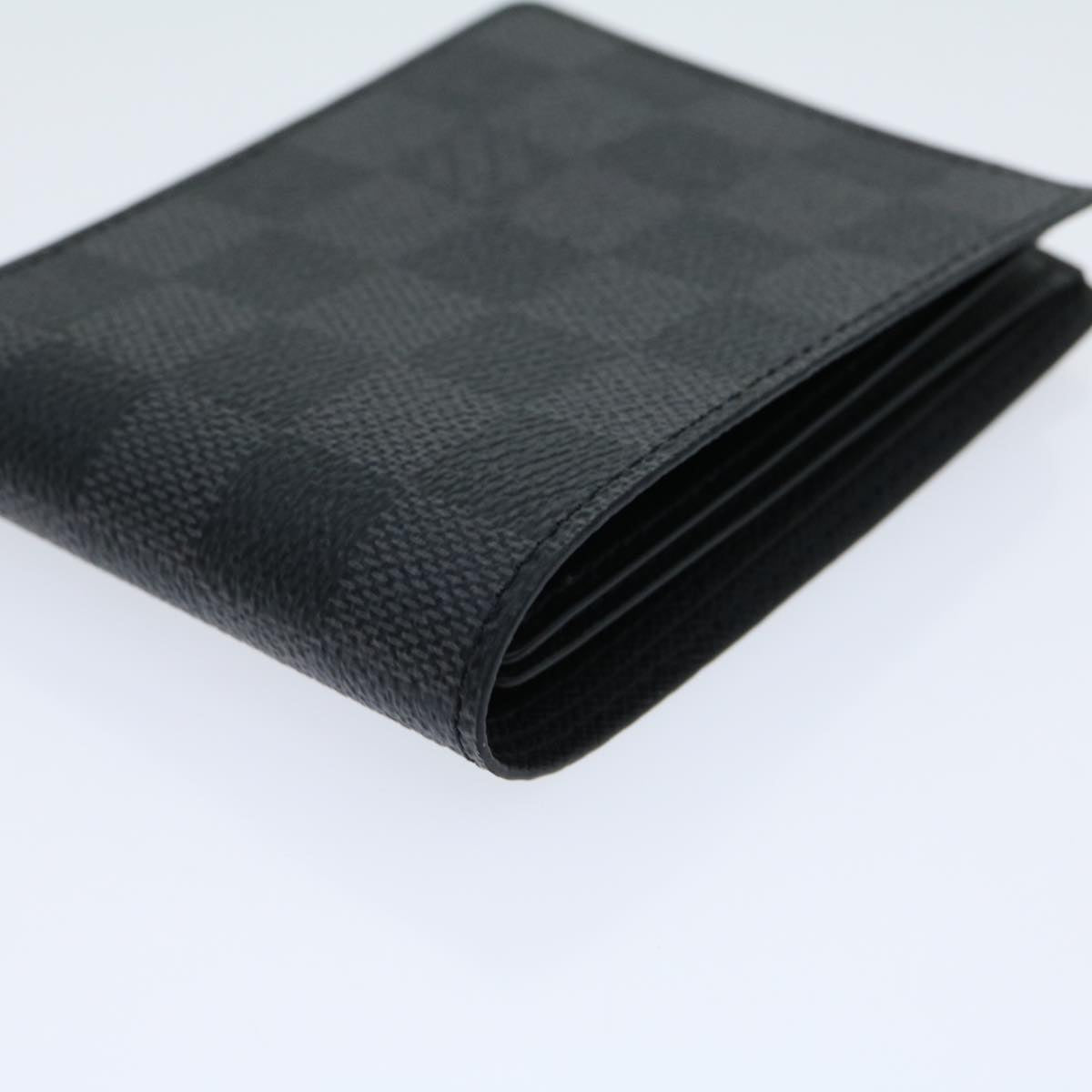 LOUIS VUITTON Damier Graphite Portefeuille Slender Wallet N63261 LV Auth 31031A