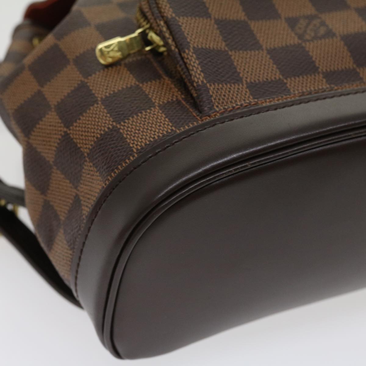 LOUIS VUITTON Damier Ebene Montsouris PM Backpack Auth 31178A