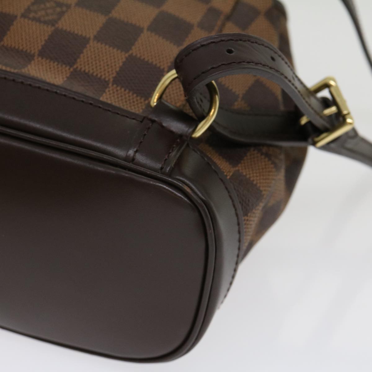 LOUIS VUITTON Damier Ebene Montsouris PM Backpack Auth 31178A