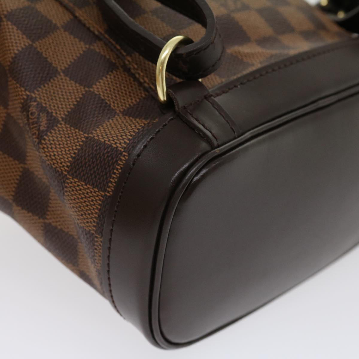 LOUIS VUITTON Damier Ebene Montsouris PM Backpack Auth 31178A