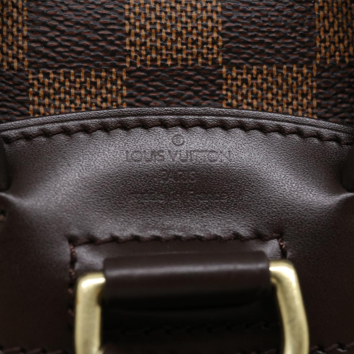 LOUIS VUITTON Damier Ebene Montsouris PM Backpack Auth 31178A