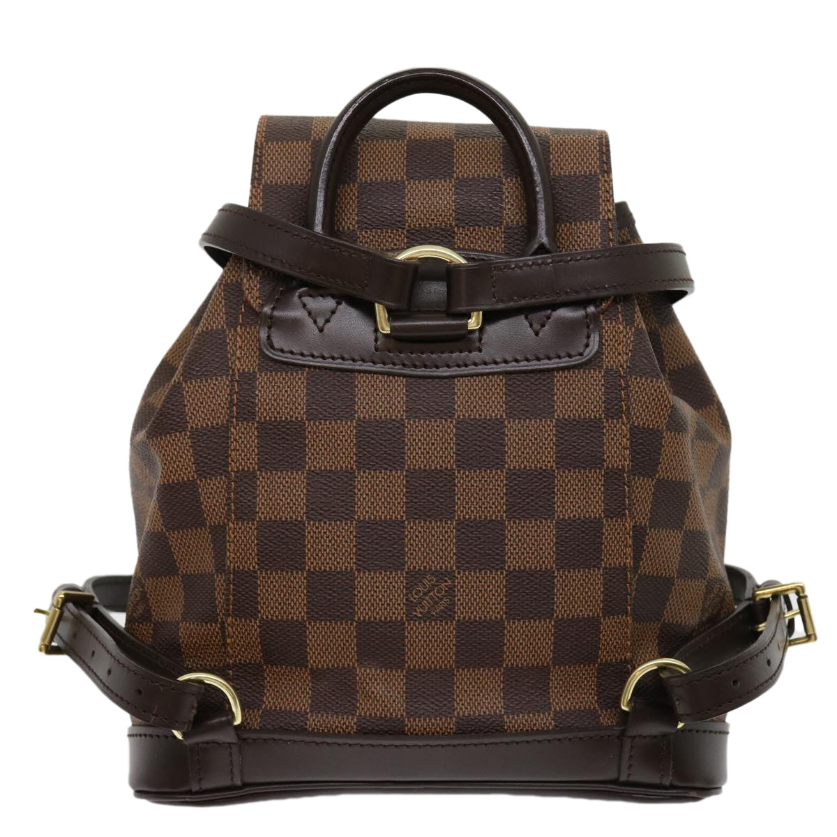 LOUIS VUITTON Damier Ebene Montsouris PM Backpack Auth 31178A