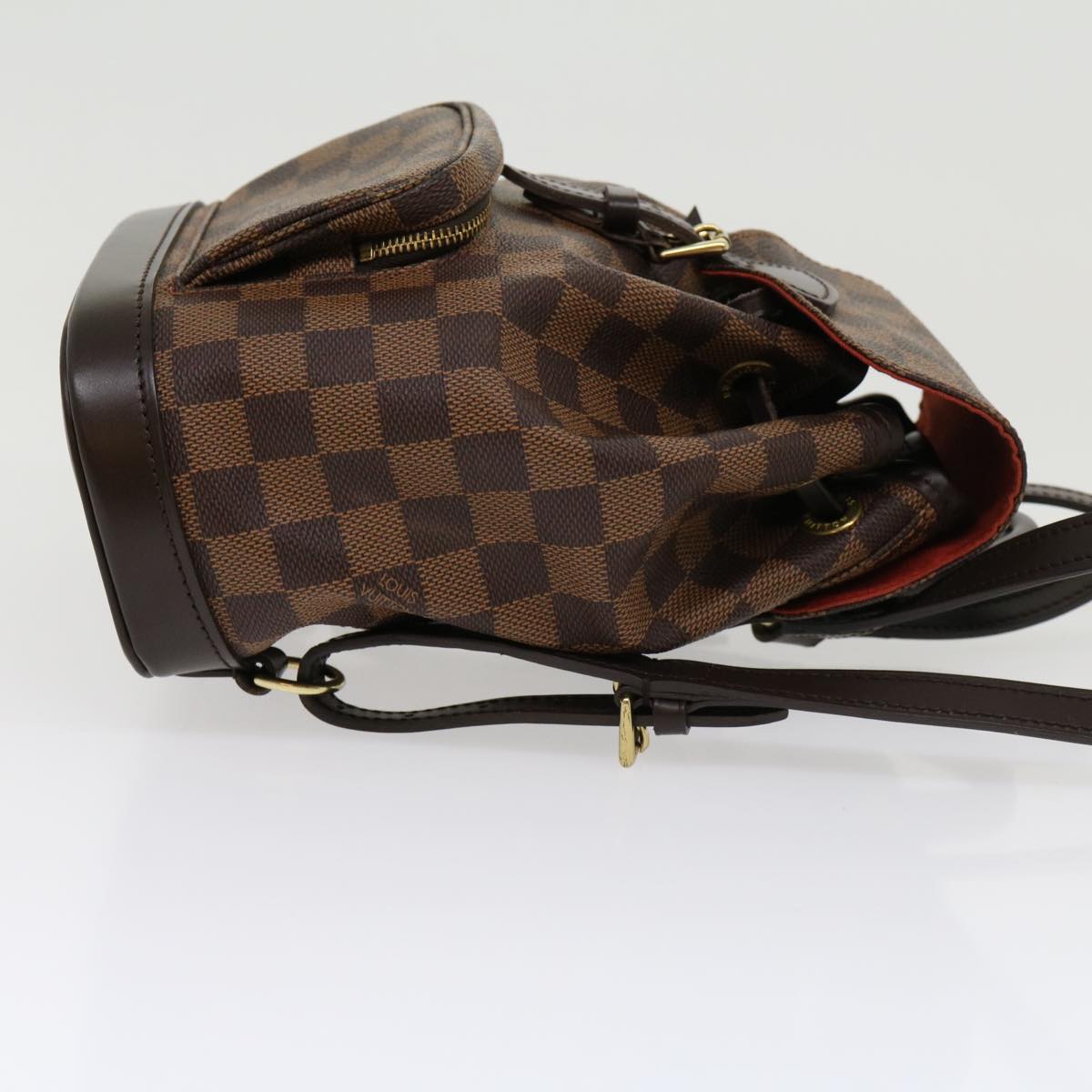 LOUIS VUITTON Damier Ebene Montsouris PM Backpack Auth 31178A