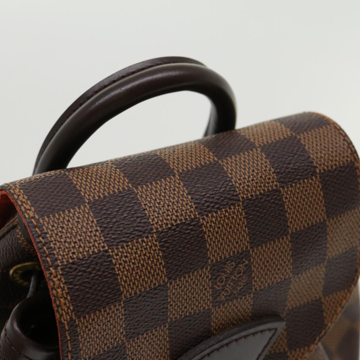 LOUIS VUITTON Damier Ebene Montsouris PM Backpack Auth 31178A