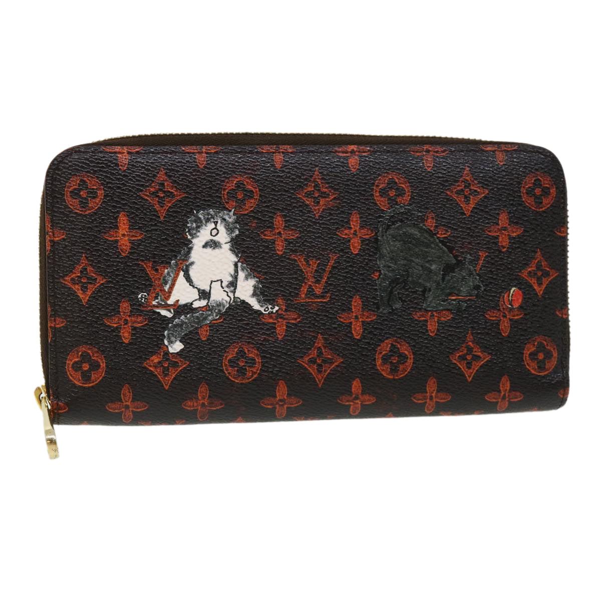 LOUIS VUITTON Monogram transformed Zippy Wallet Long Wallet M63875 Auth 31384A