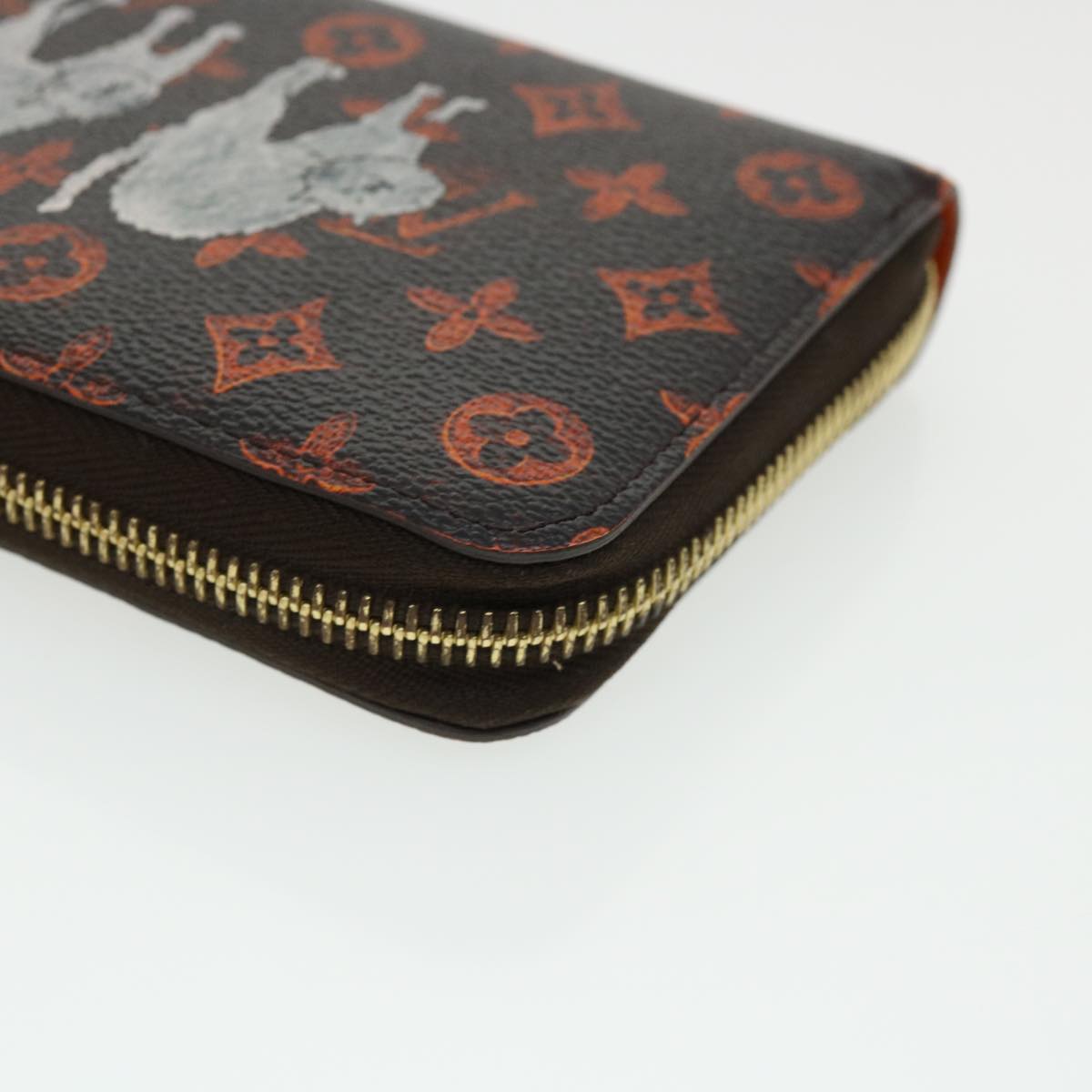 LOUIS VUITTON Monogram transformed Zippy Wallet Long Wallet M63875 Auth 31384A