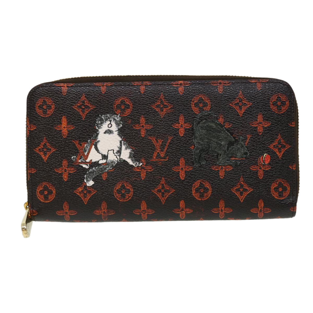 LOUIS VUITTON Monogram transformed Zippy Wallet Long Wallet M63875 Auth 31384A