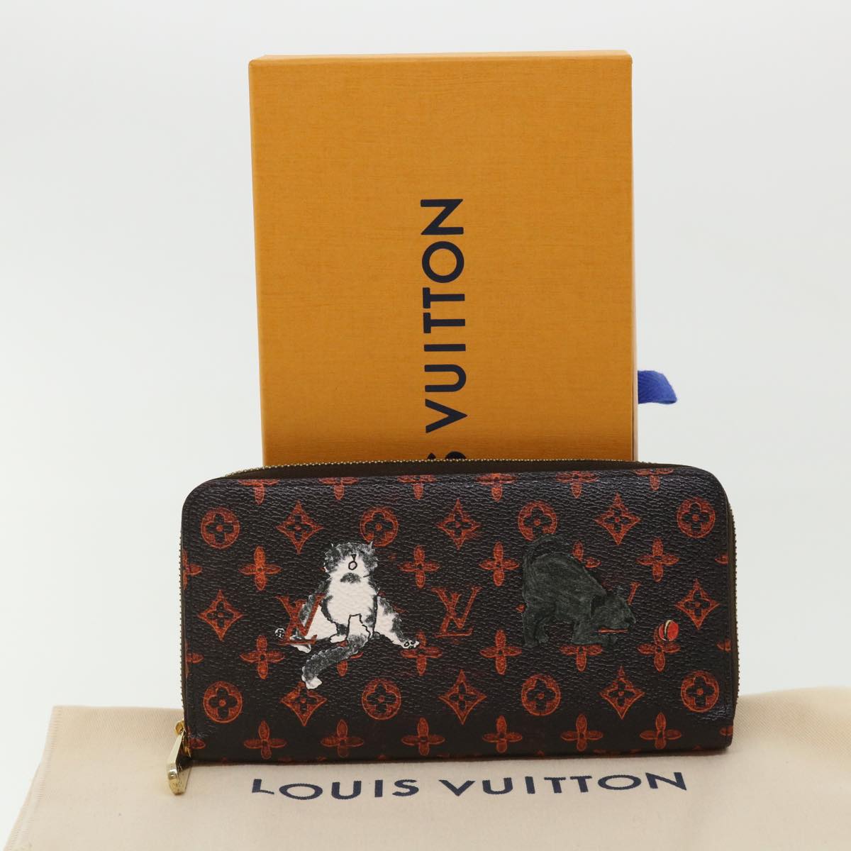 LOUIS VUITTON Monogram transformed Zippy Wallet Long Wallet M63875 Auth 31384A