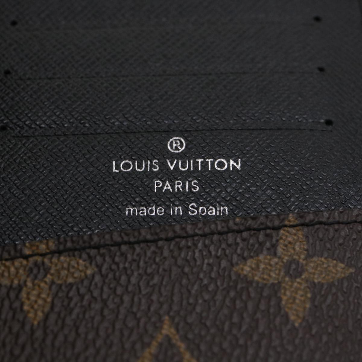 LOUIS VUITTON Monogram Macassar Portefeuille Thanon Long Wallet M93800 LV 31715A