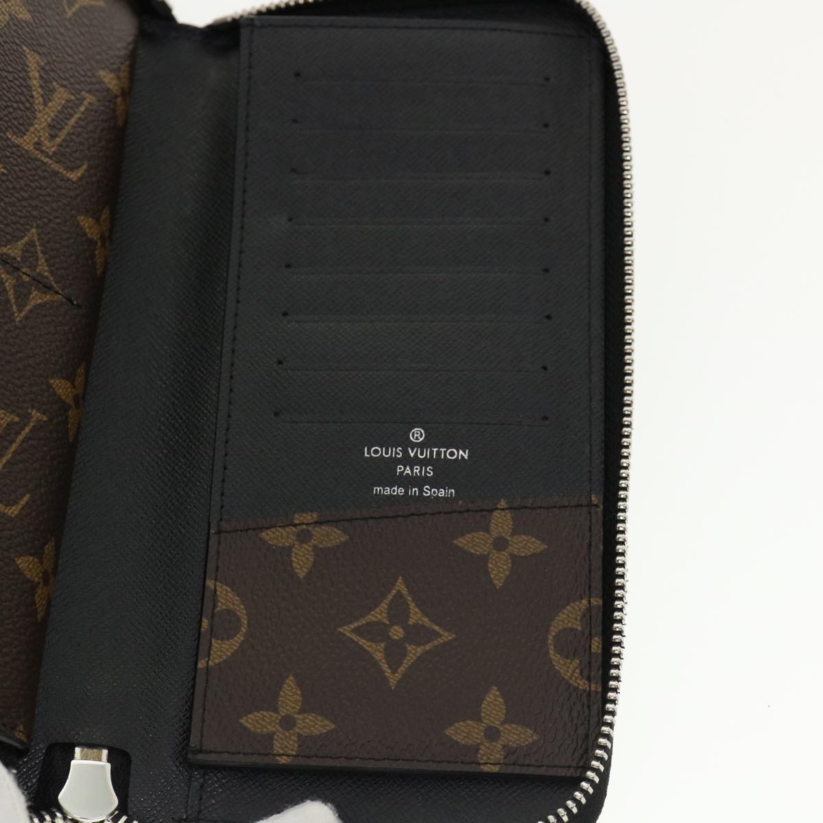 LOUIS VUITTON Monogram Macassar Portefeuille Thanon Long Wallet M93800 LV 31715A