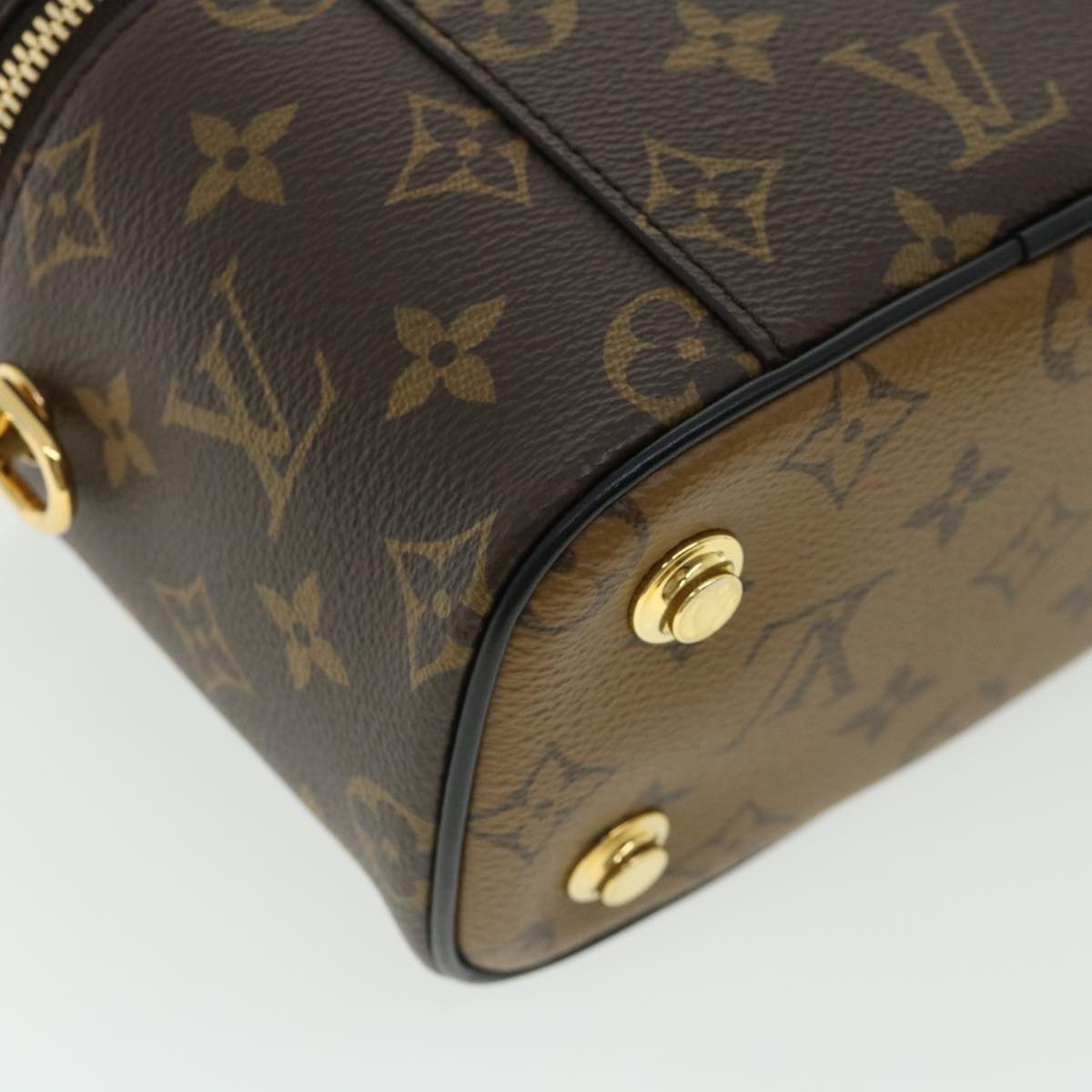 LOUIS VUITTON Monogram Reverse Vanity NVPM Hand Bag 2way M45165 LV Auth 32451S