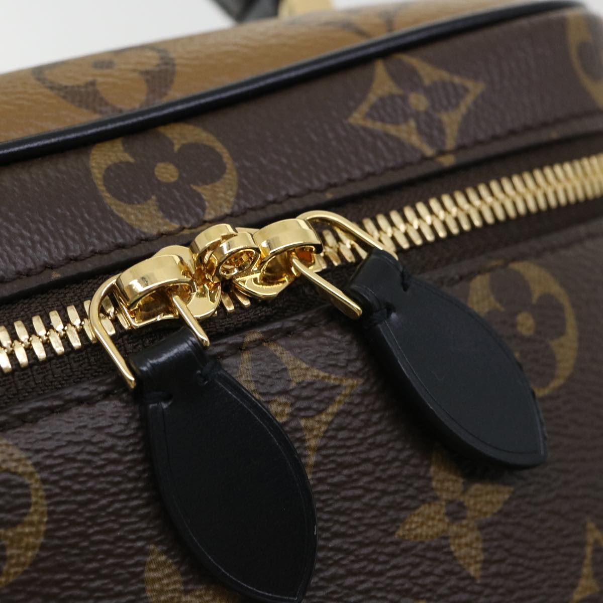 LOUIS VUITTON Monogram Reverse Vanity NVPM Hand Bag 2way M45165 LV Auth 32451S