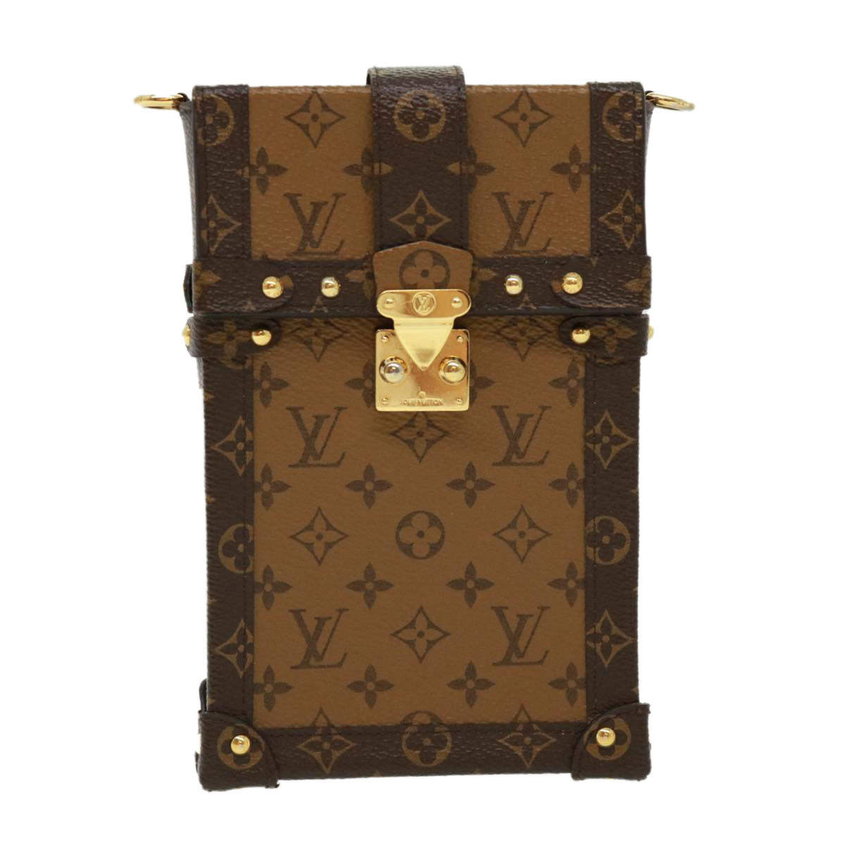 LOUIS VUITTON Reverse Pochette Trunk Vertical Shoulder Bag M67873 LV Auth 32652S