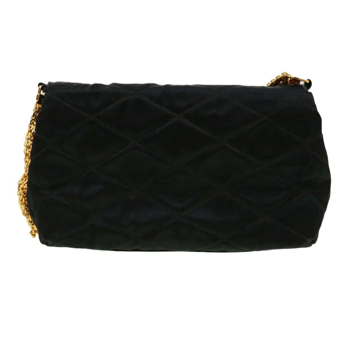 CHANEL Matelasse Chain stone Shoulder Bag Black CC Auth 32695SAV