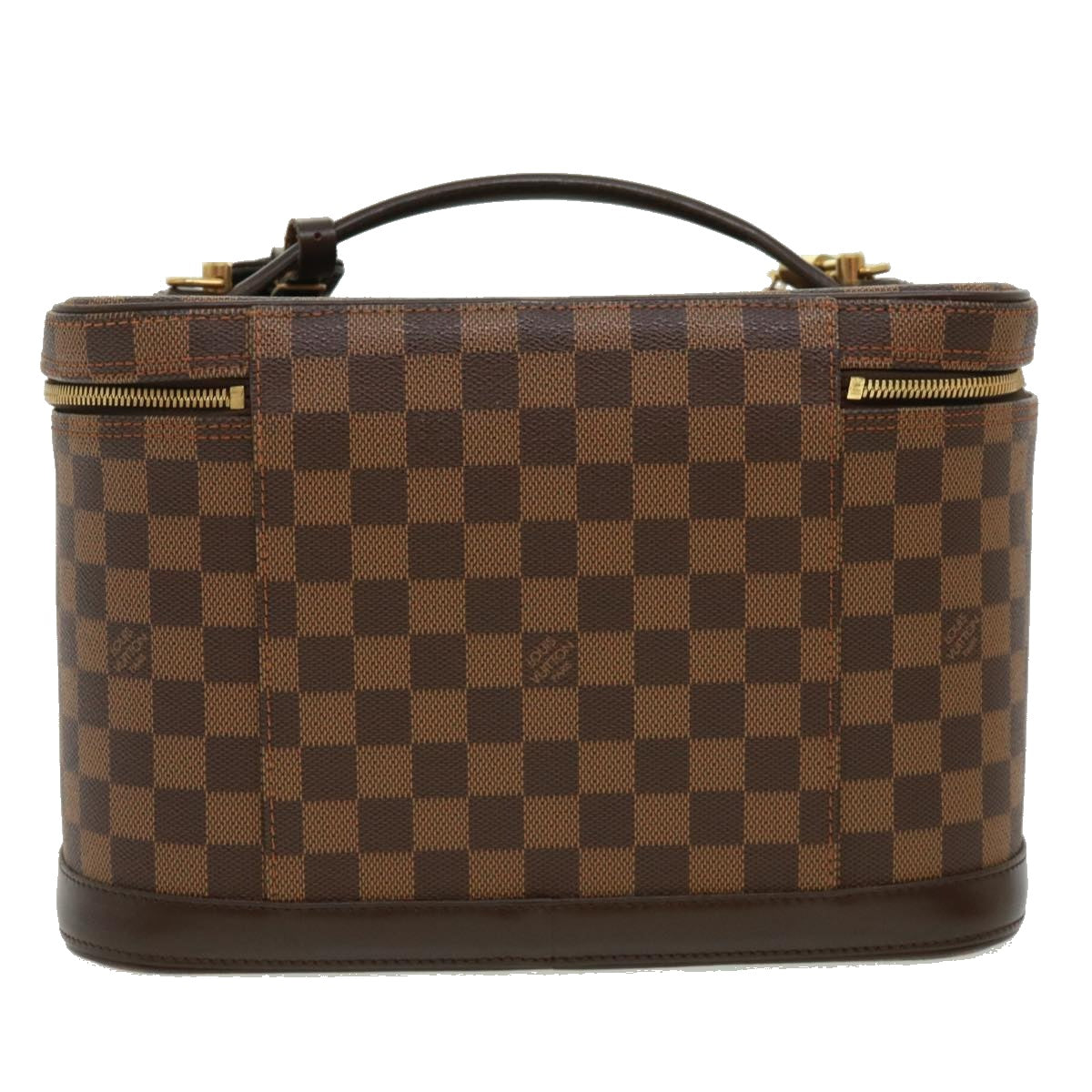 LOUIS VUITTON Damier Ebene Nice Hand Bag SPO 2way N47280 LV Auth 32758SAV