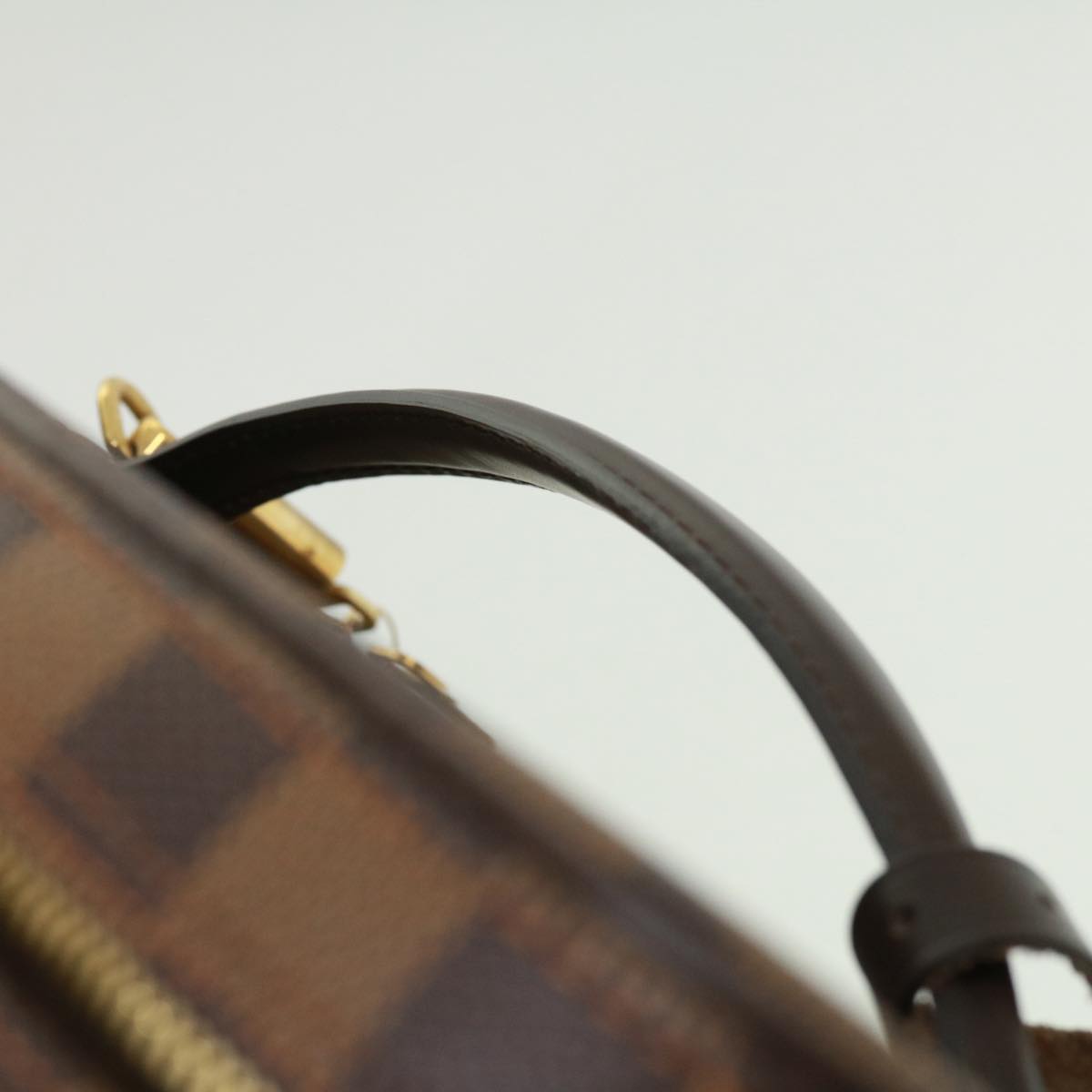LOUIS VUITTON Damier Ebene Nice Hand Bag SPO 2way N47280 LV Auth 32758SAV