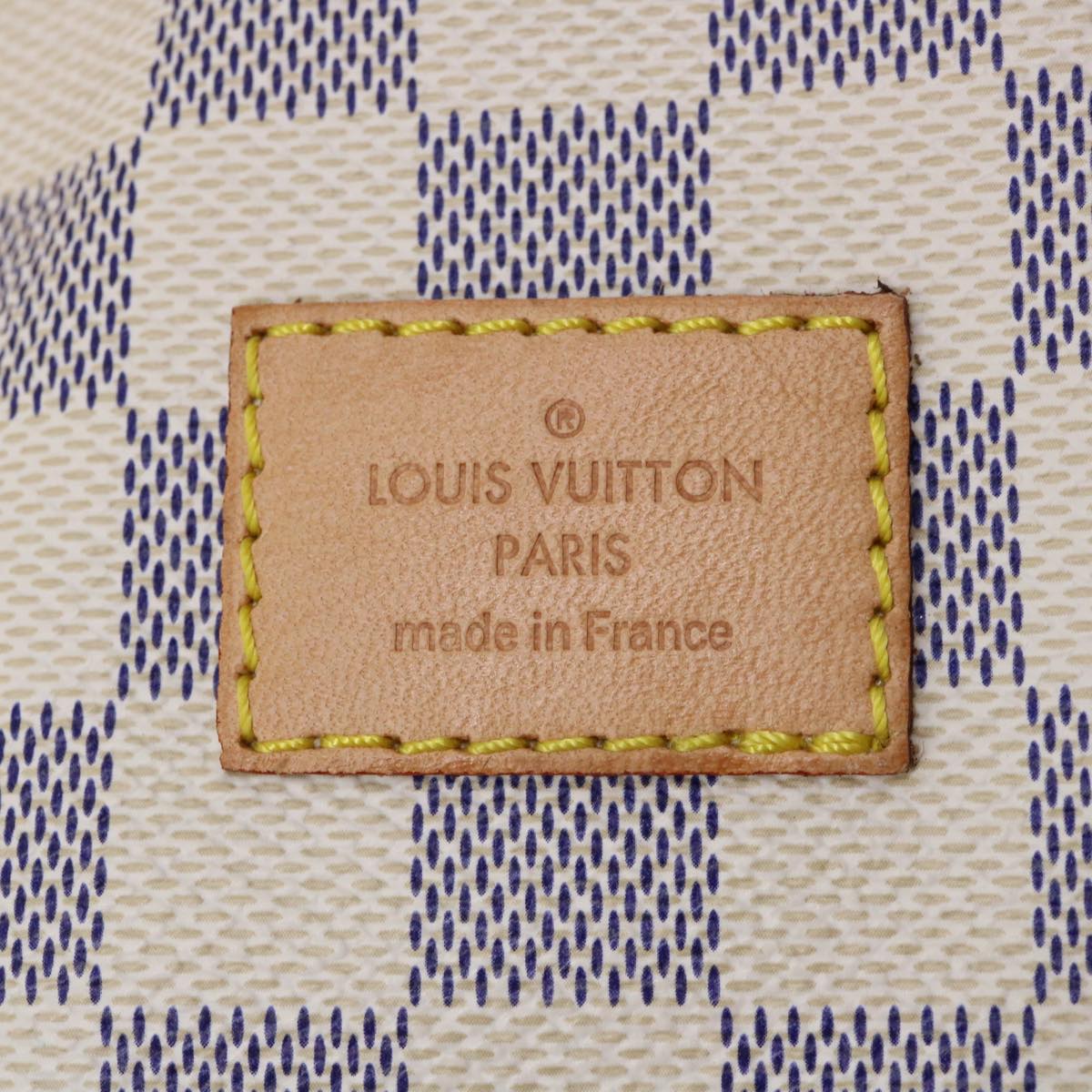 LOUIS VUITTON Damier Azur Saumur 30 Shoulder Bag SPO N48202 LV Auth 32766SAV
