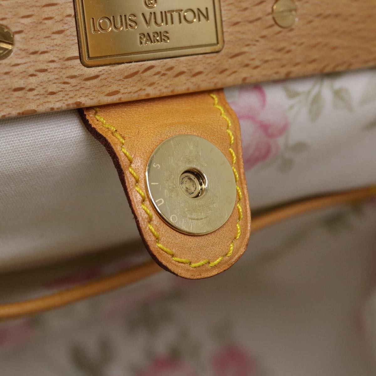 LOUIS VUITTON Monogram Multicolor Abelia Hand Bag Satin White M92936 LV 32798SV