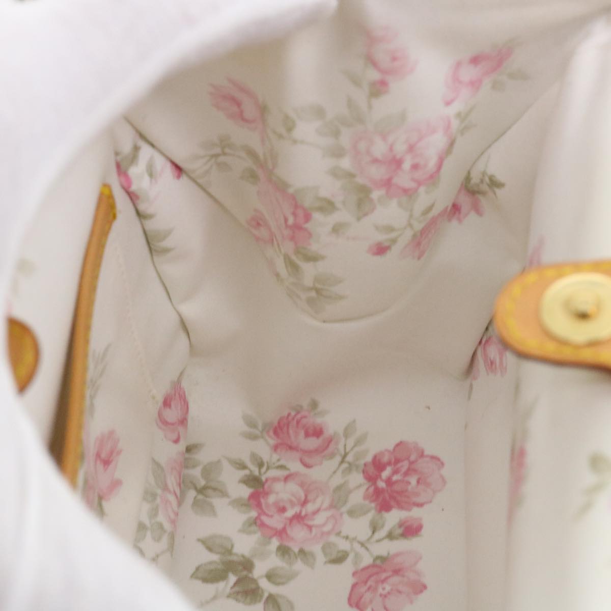 LOUIS VUITTON Monogram Multicolor Abelia Hand Bag Satin White M92936 LV 32798SV