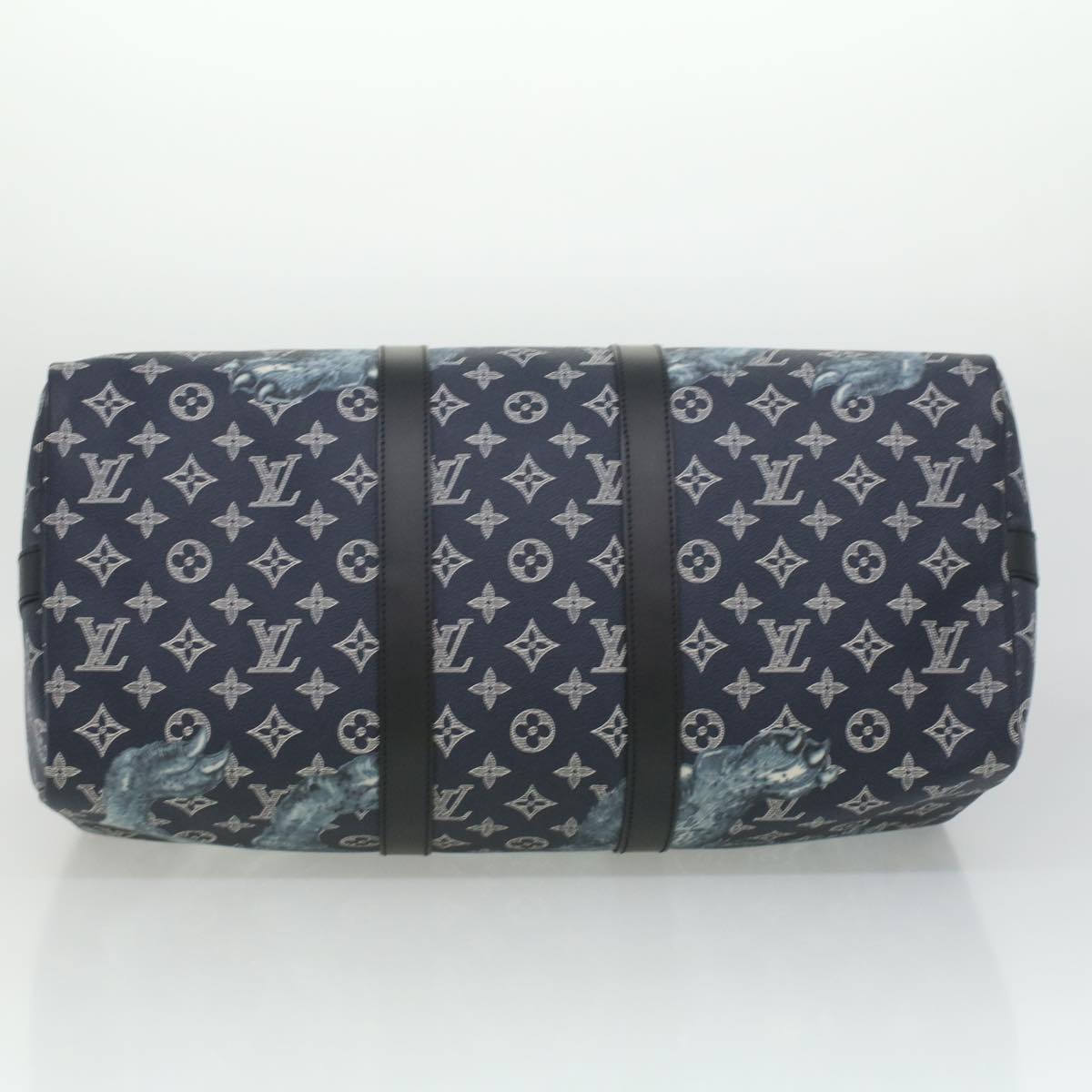 LOUIS VUITTON Monogram savanna Keepall Bandouliere 45 Boston M54129 Auth 33473S