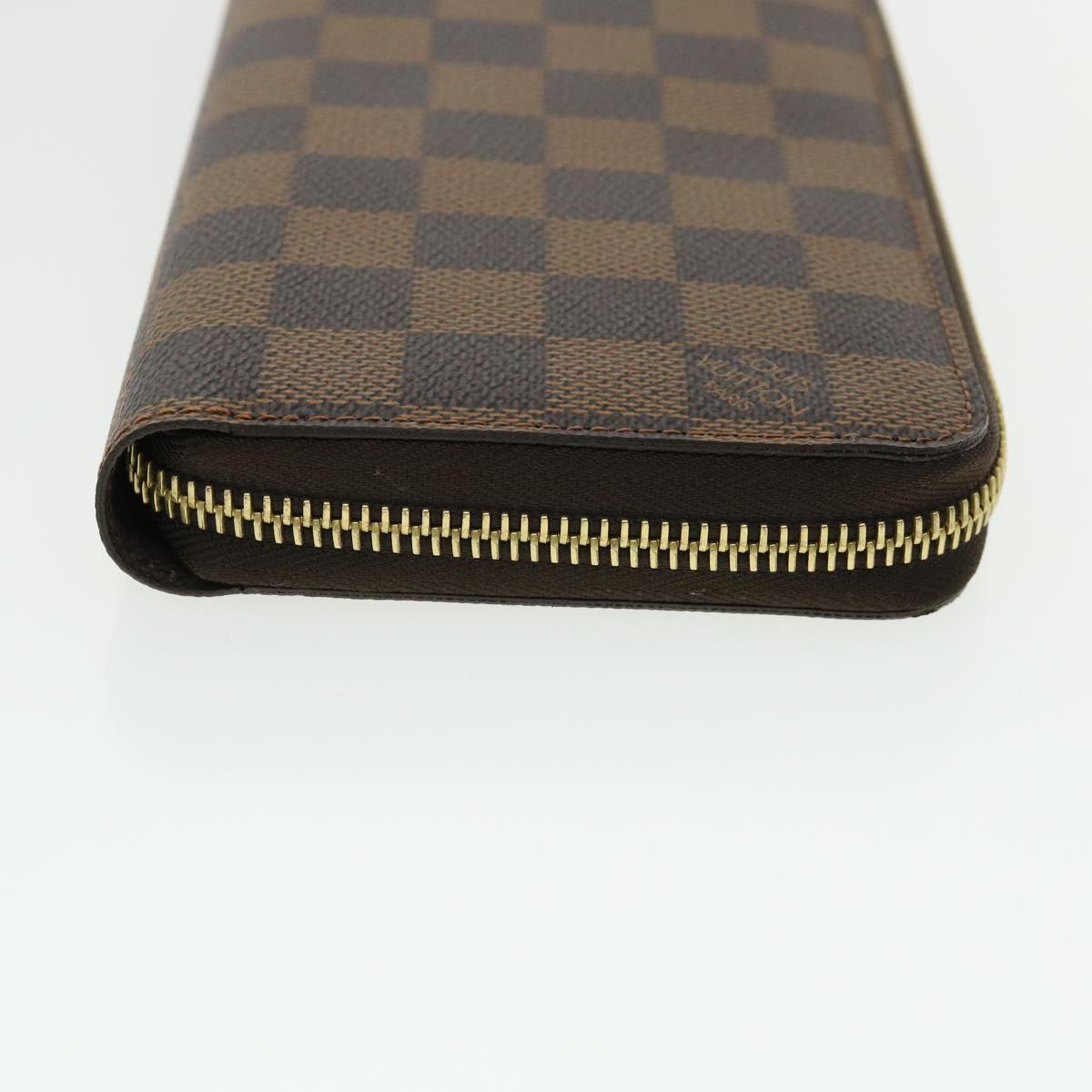 LOUIS VUITTON Damier Ebene Zippy Wallet Long Wallet N41661 LV Auth 33873A