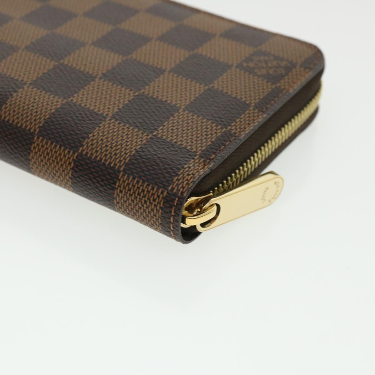 LOUIS VUITTON Damier Ebene Zippy Wallet Long Wallet N41661 LV Auth 33873A