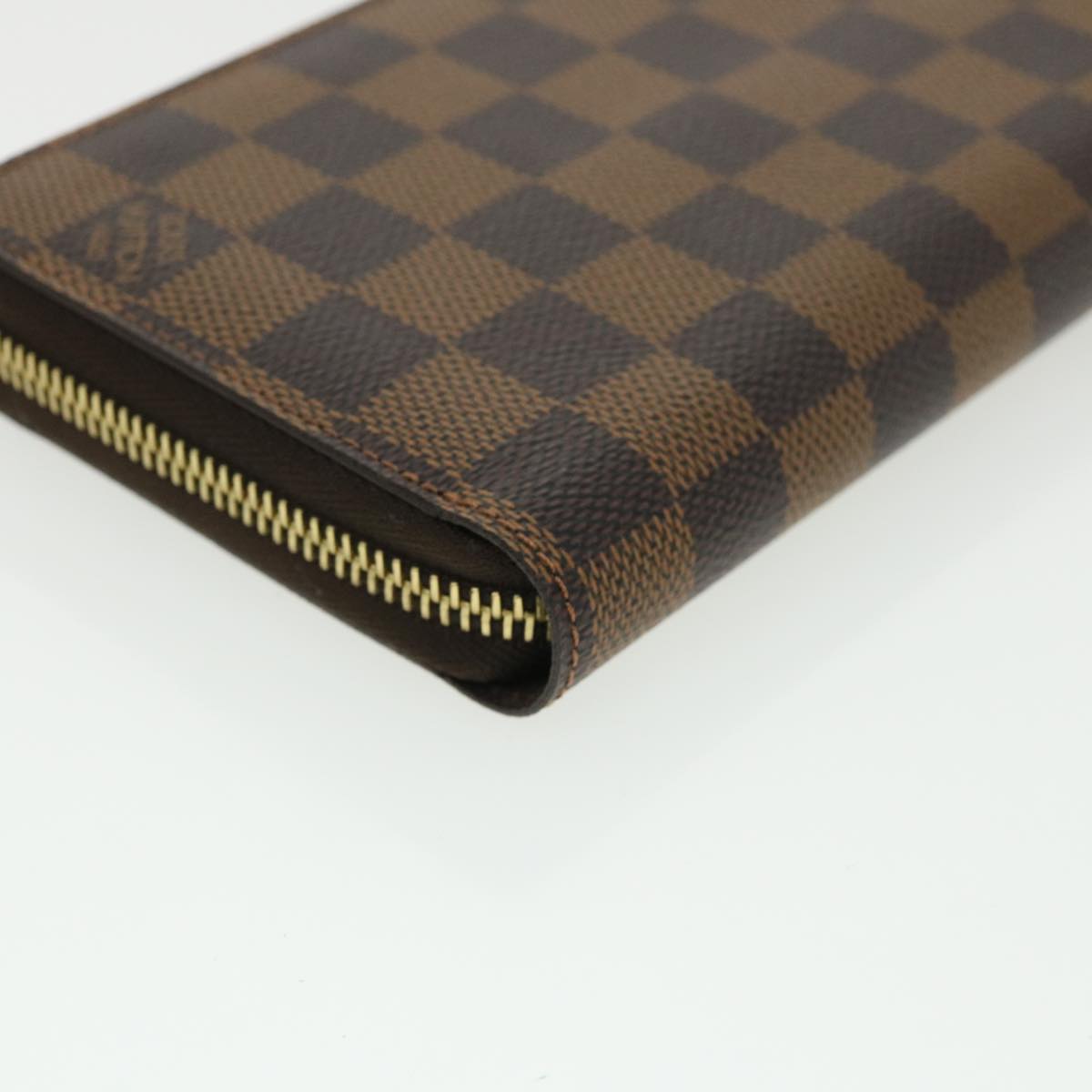 LOUIS VUITTON Damier Ebene Zippy Wallet Long Wallet N41661 LV Auth 33873A