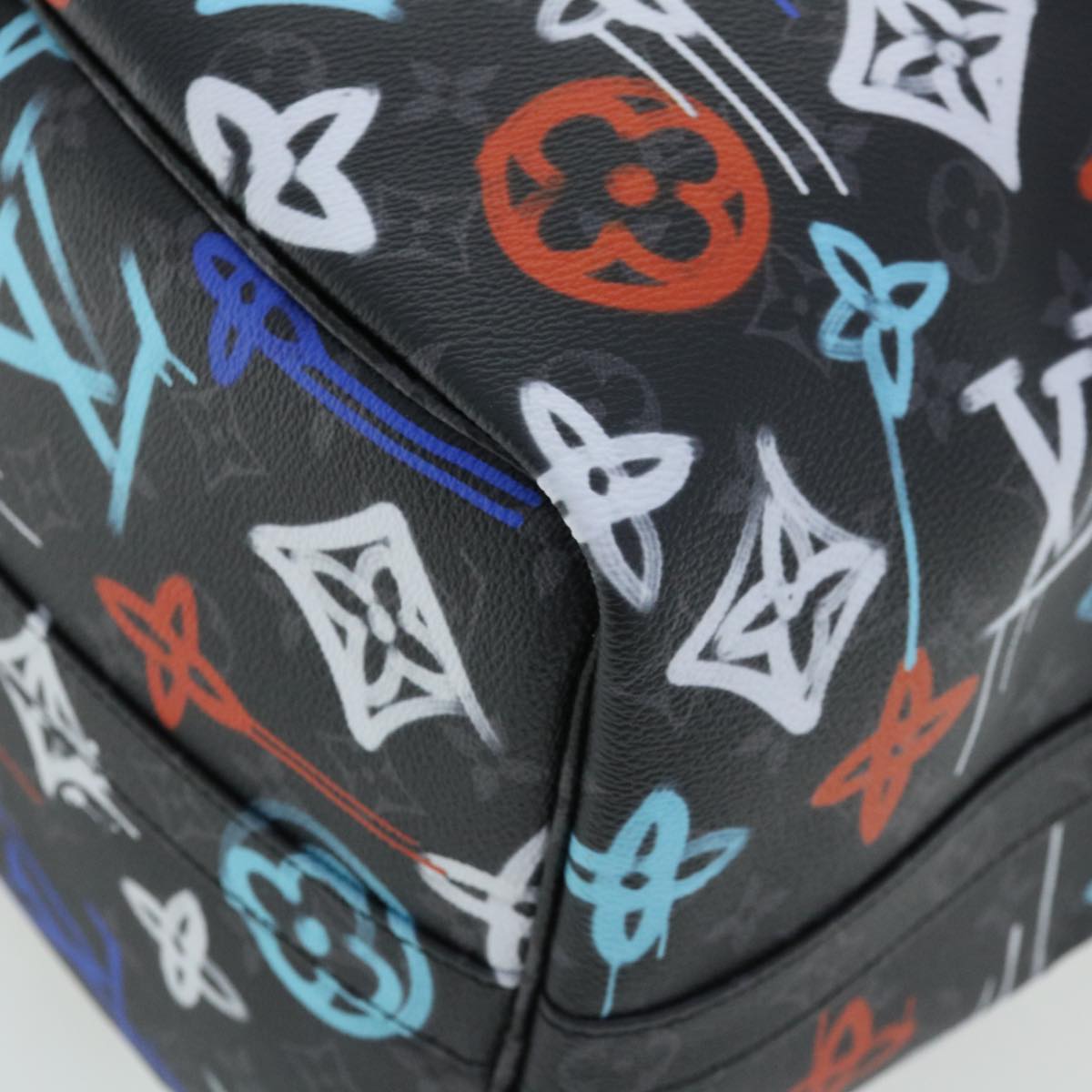 LOUIS VUITTON Monogram Eclipse Keepall Bandouliere 50 Boston M21384 Auth 34215S