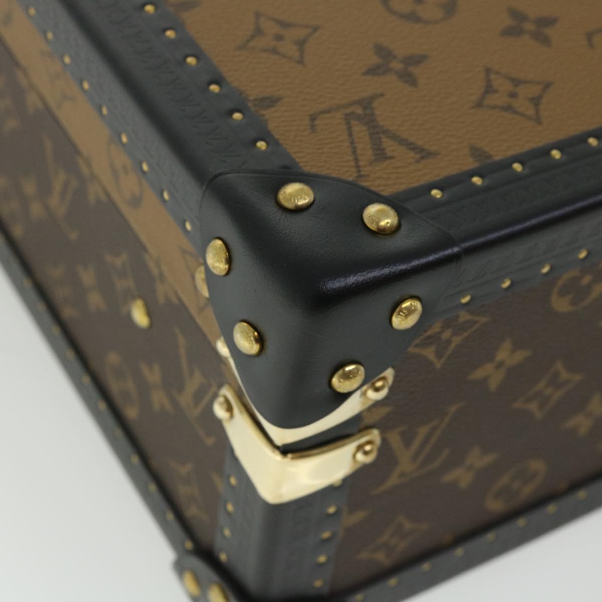 LOUIS VUITTON Monogram Reverse Canvas Cotteville 40 Trunk M20085 LV Auth 34216S