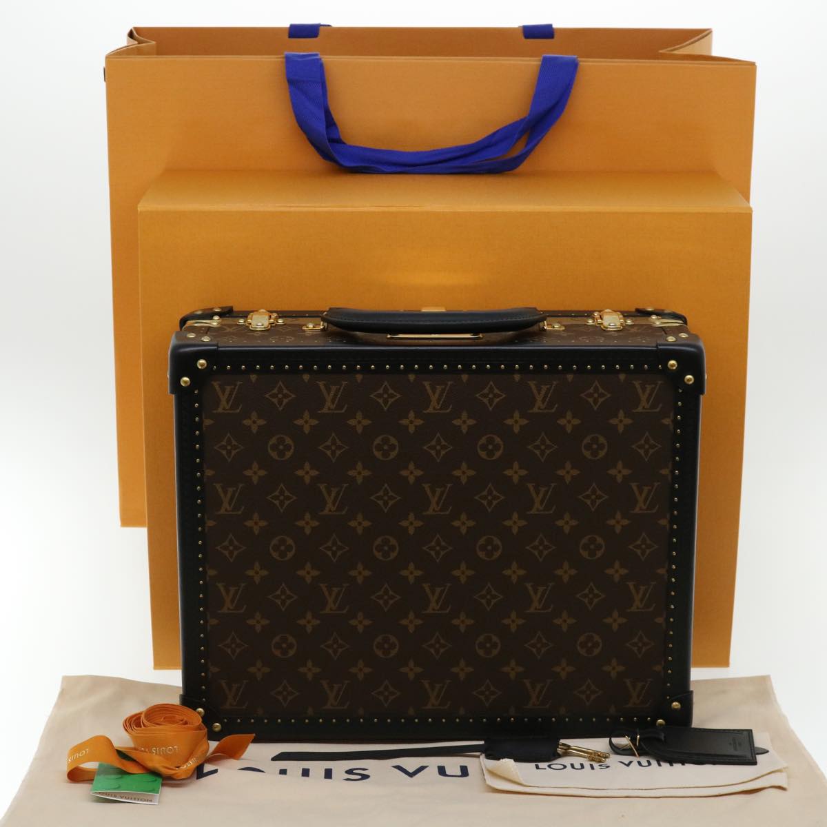 LOUIS VUITTON Monogram Reverse Canvas Cotteville 40 Trunk M20085 LV Auth 34216S