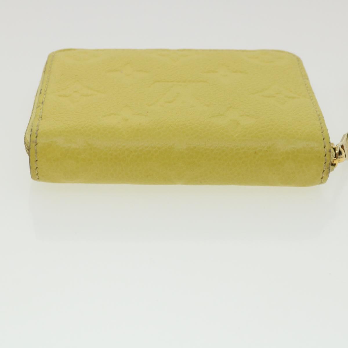 LOUIS VUITTON Monogram Empreinte Zippy Coin Purse Coin Purse Yellow Auth 34649