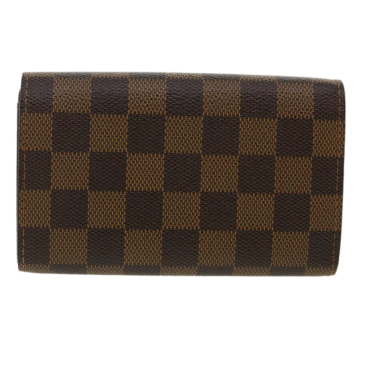 LOUIS VUITTON Damier Ebene Portefeuille Tresor Bifold Wallet N61736 Auth 35558