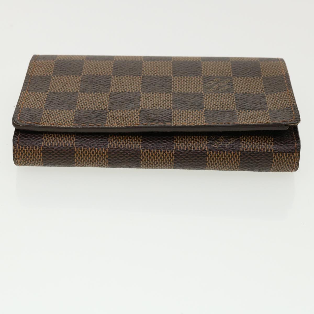 LOUIS VUITTON Damier Ebene Portefeuille Tresor Bifold Wallet N61736 Auth 35558