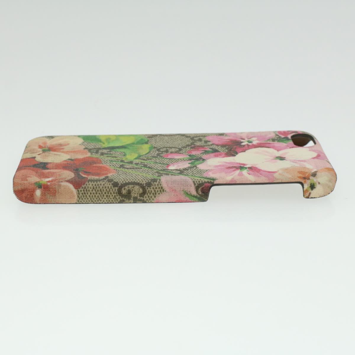 GUCCI GG Canvas Floral Print iPhone 6S Case Beige Pink Green Auth 35630