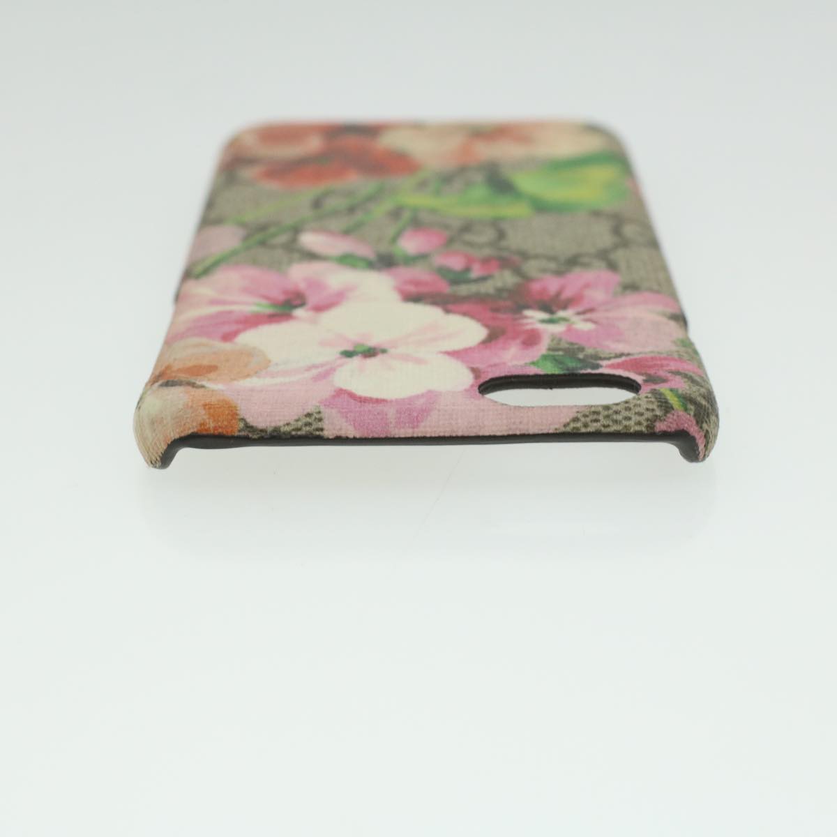 GUCCI GG Canvas Floral Print iPhone 6S Case Beige Pink Green Auth 35630