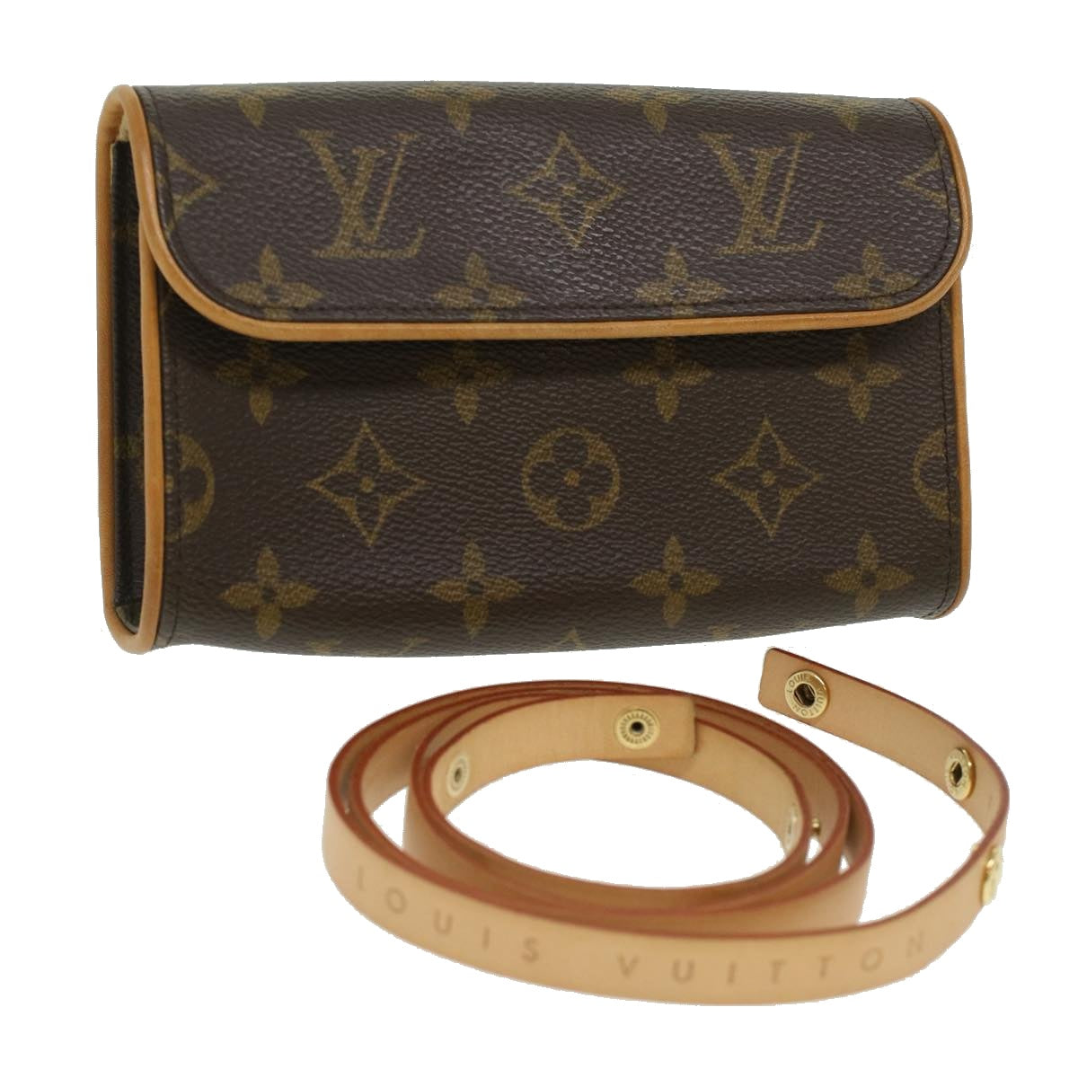 LOUIS VUITTON Monogram Pochette Florentine Waist Bag M51855 LV Auth 36295