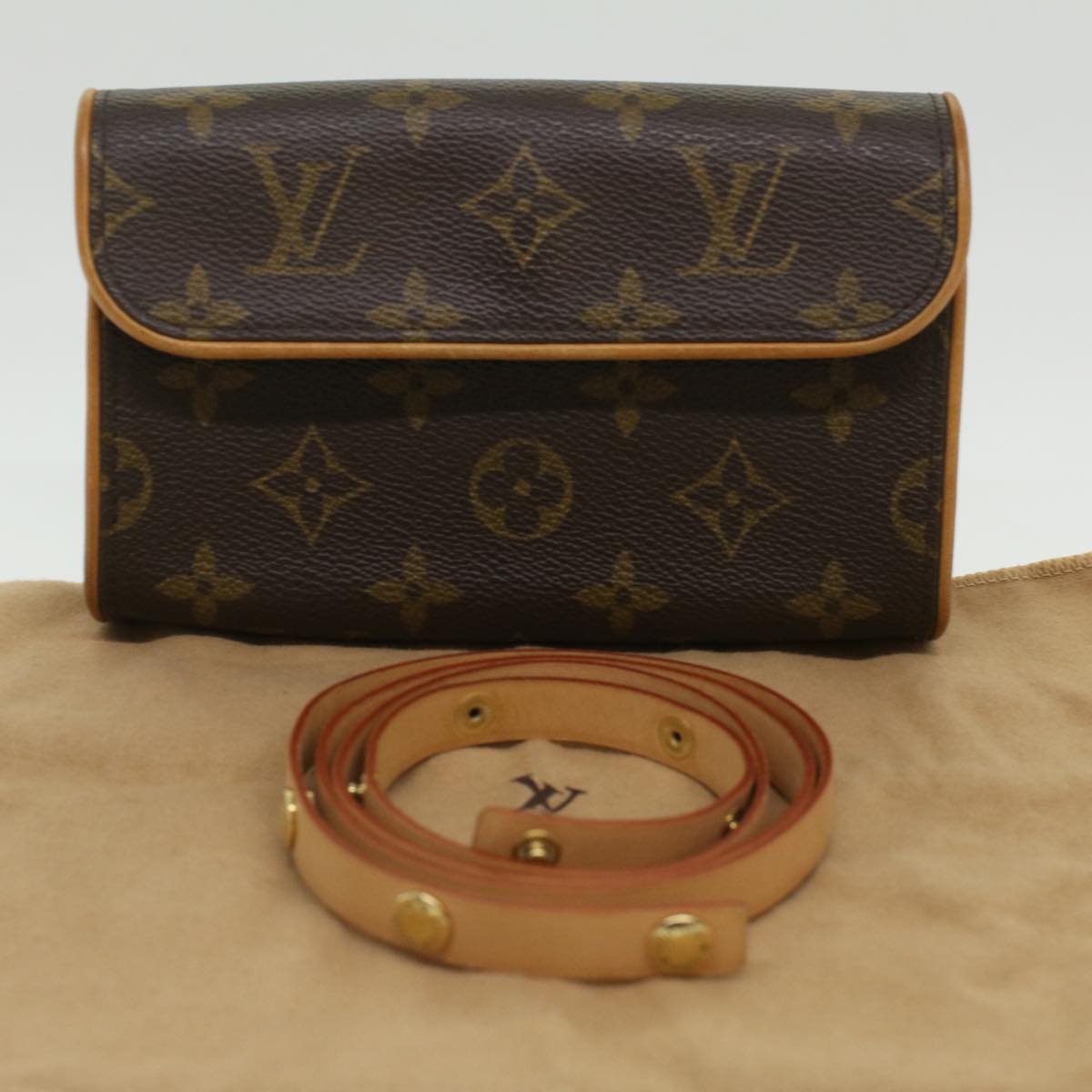 LOUIS VUITTON Monogram Pochette Florentine Waist Bag M51855 LV Auth 36295