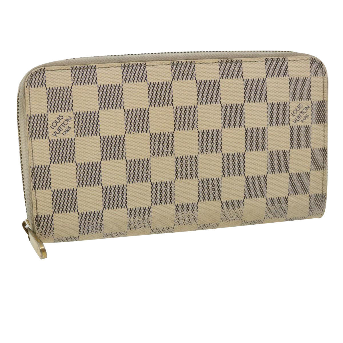 LOUIS VUITTON Damier Azur Zippy Organizer Long Wallet N60012 LV Auth 36491