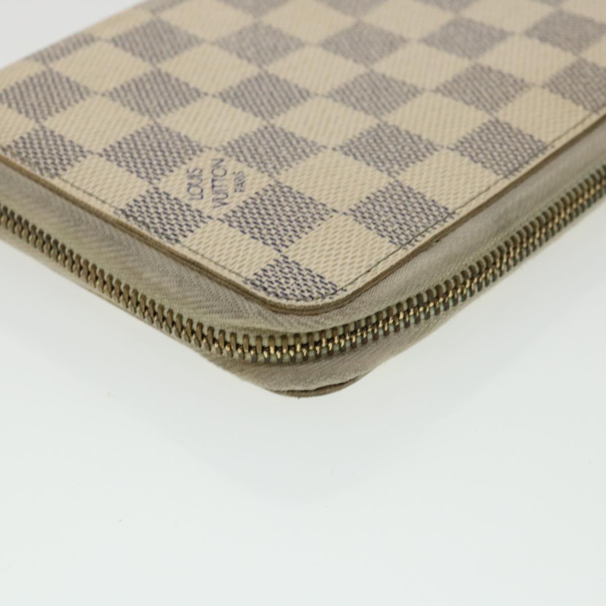 LOUIS VUITTON Damier Azur Zippy Organizer Long Wallet N60012 LV Auth 36491