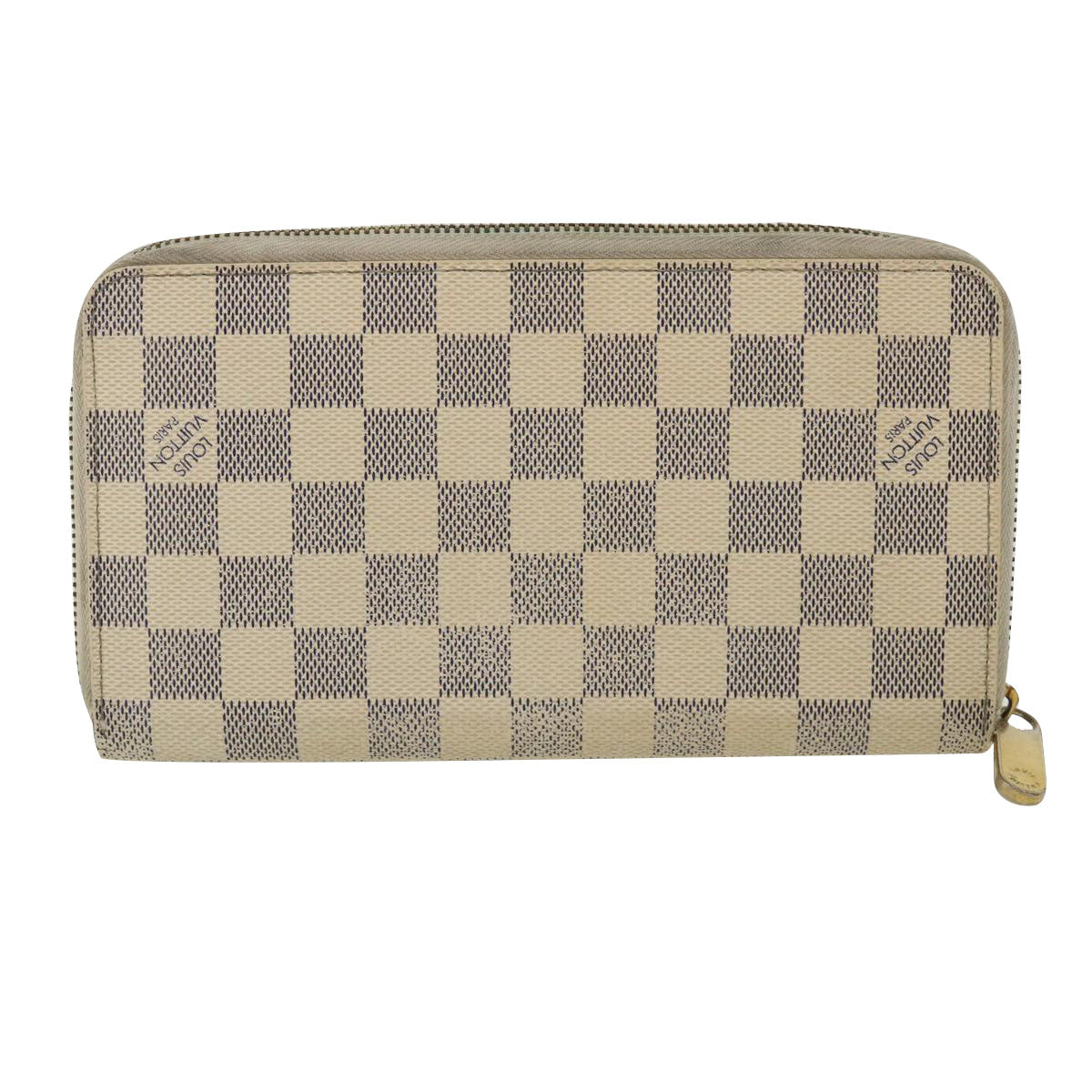 LOUIS VUITTON Damier Azur Zippy Organizer Long Wallet N60012 LV Auth 36491