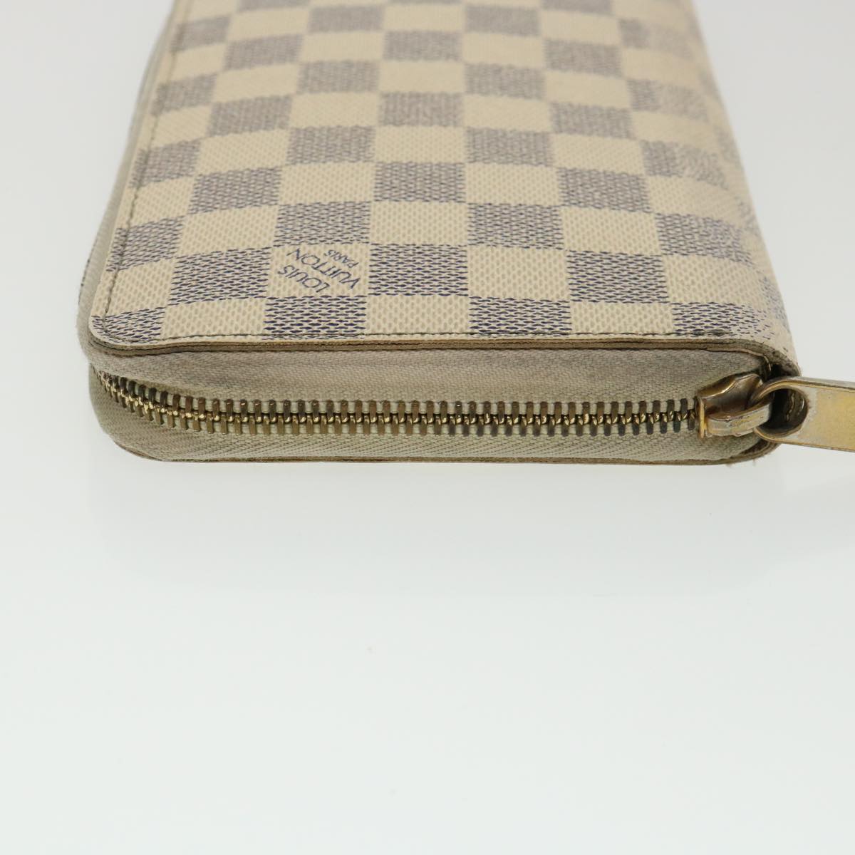 LOUIS VUITTON Damier Azur Zippy Organizer Long Wallet N60012 LV Auth 36491