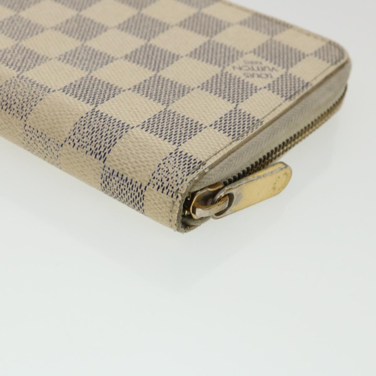 LOUIS VUITTON Damier Azur Zippy Organizer Long Wallet N60012 LV Auth 36491