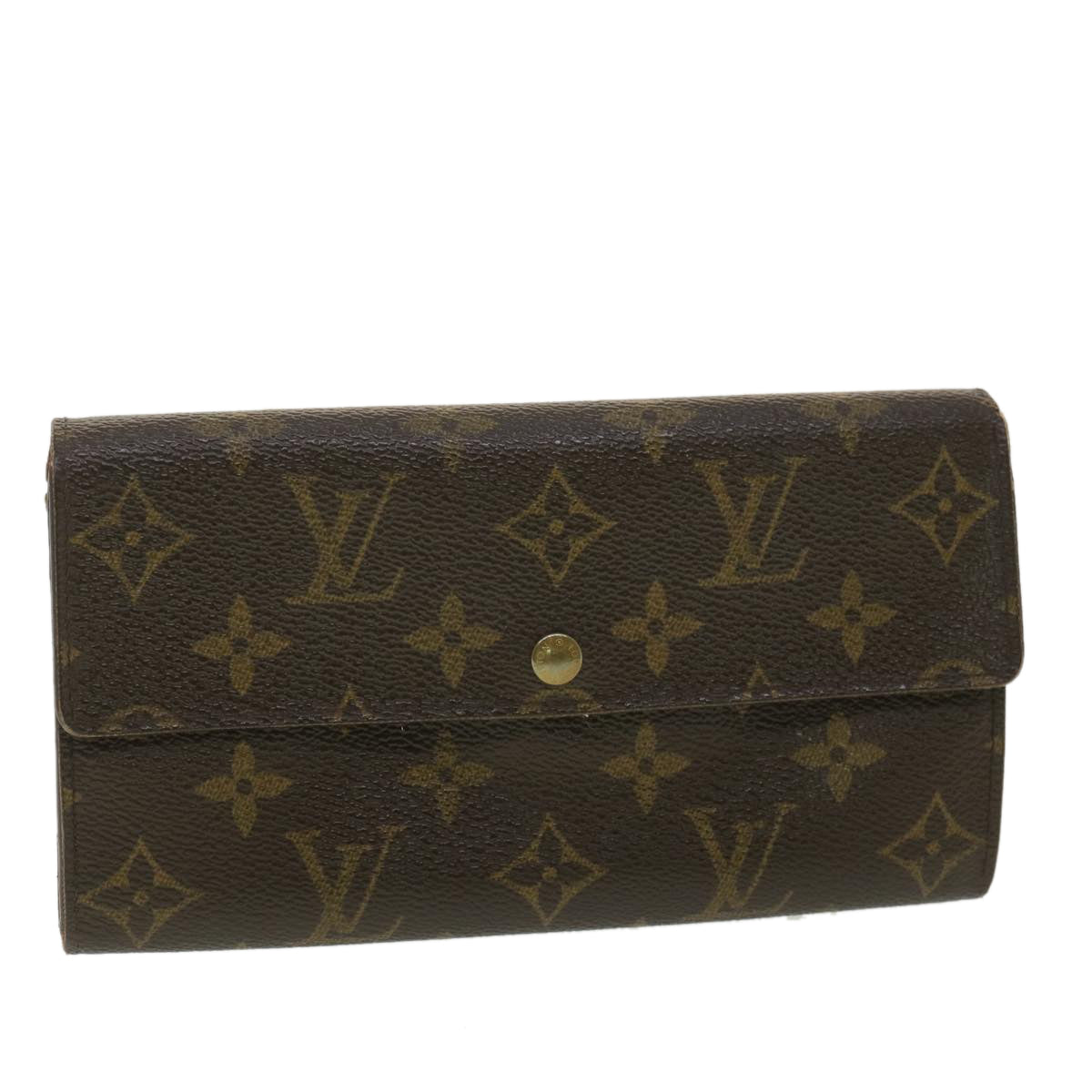 LOUIS VUITTON Monogram Portefeiulle Sarah Long Wallet M66556 LV Auth 36787