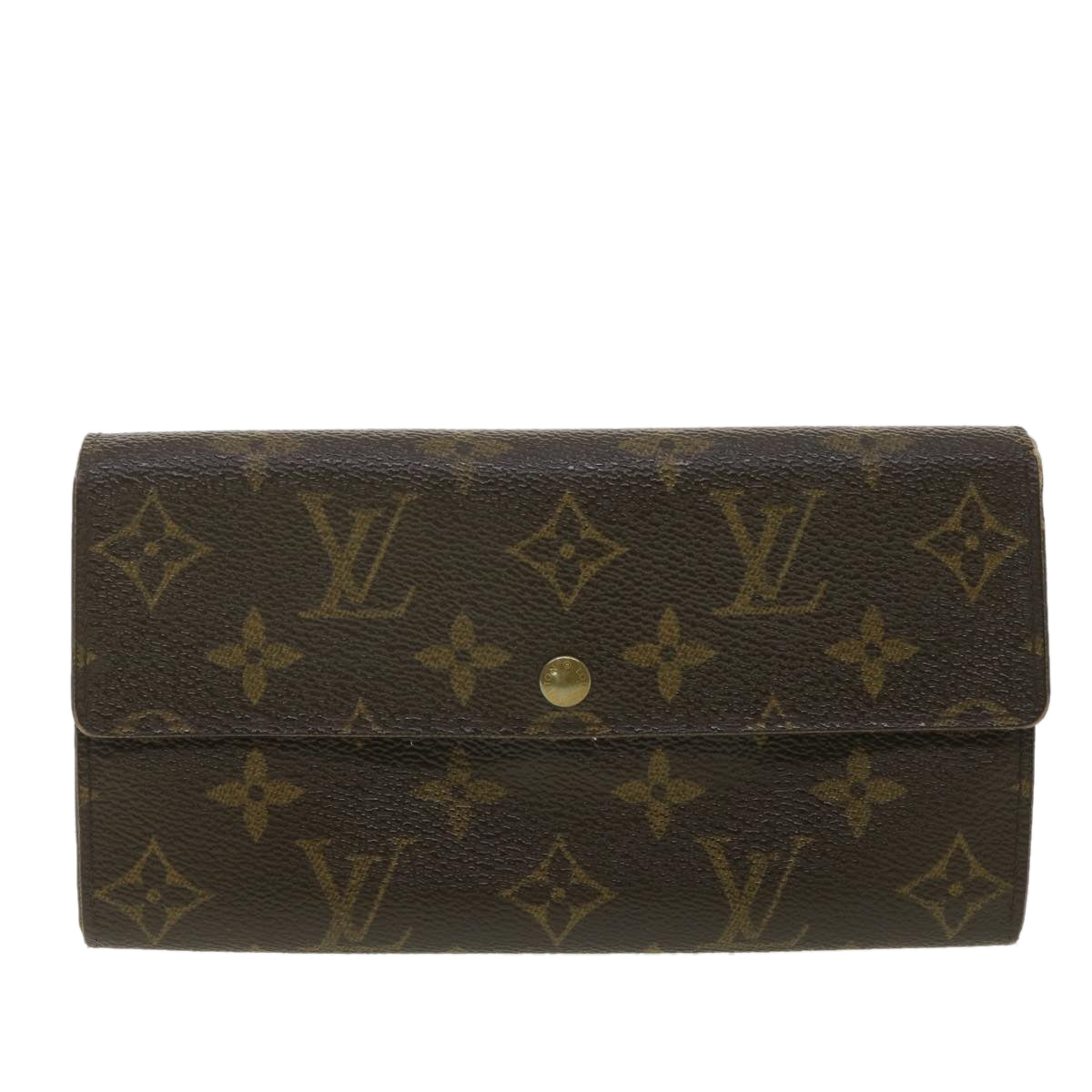 LOUIS VUITTON Monogram Portefeiulle Sarah Long Wallet M66556 LV Auth 36787