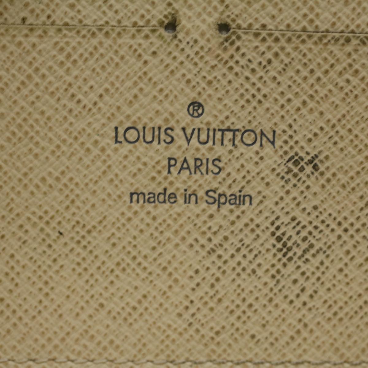 LOUIS VUITTON Damier Azur Zippy Wallet Long Wallet N60019 LV Auth 36843