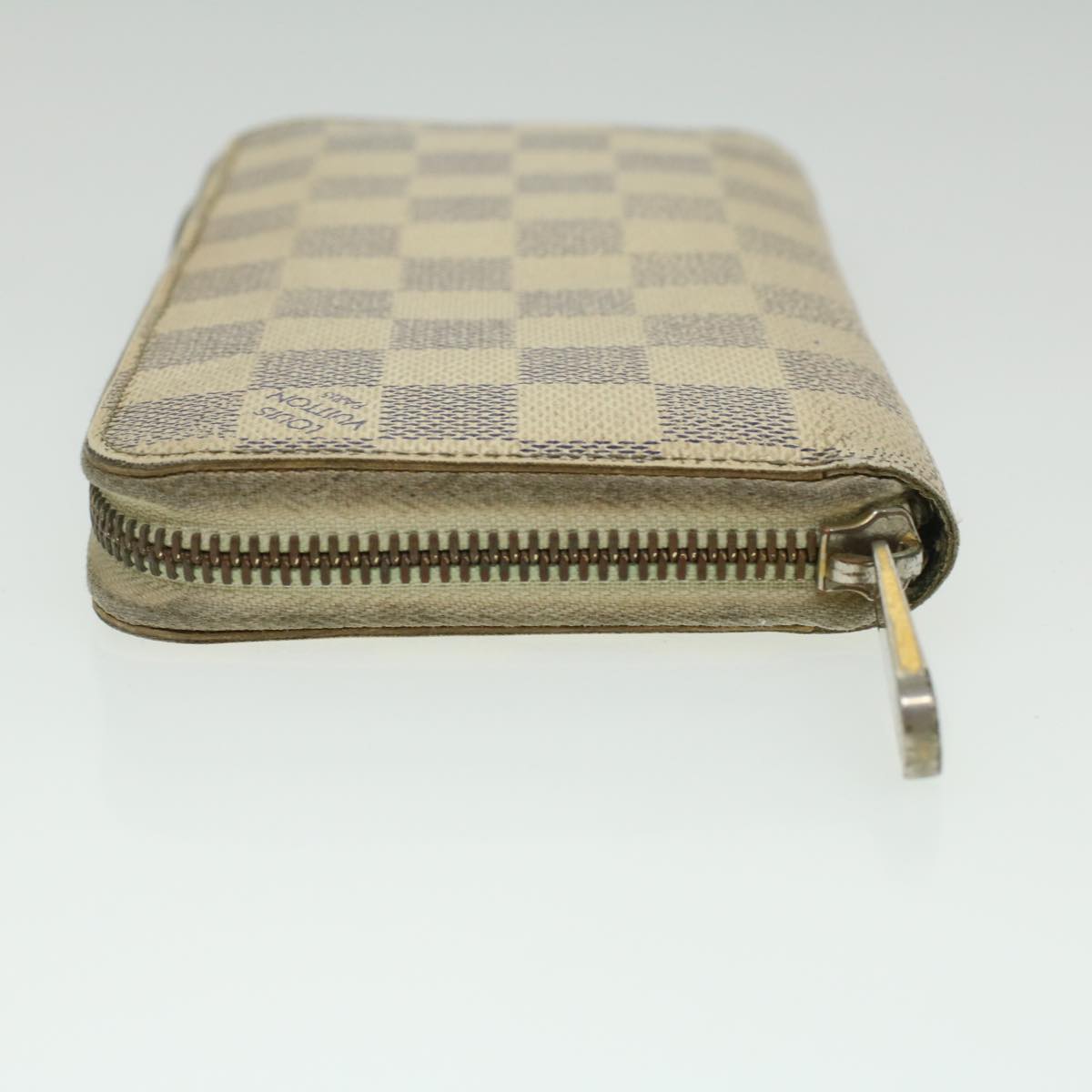 LOUIS VUITTON Damier Azur Zippy Wallet Long Wallet N60019 LV Auth 36843