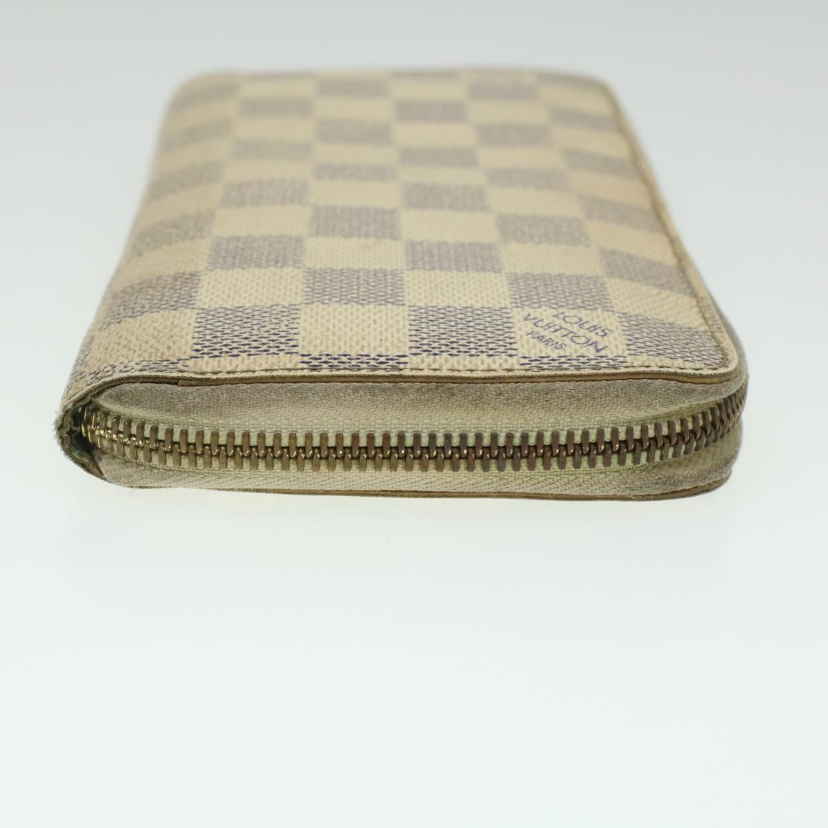 LOUIS VUITTON Damier Azur Zippy Wallet Long Wallet N60019 LV Auth 36843