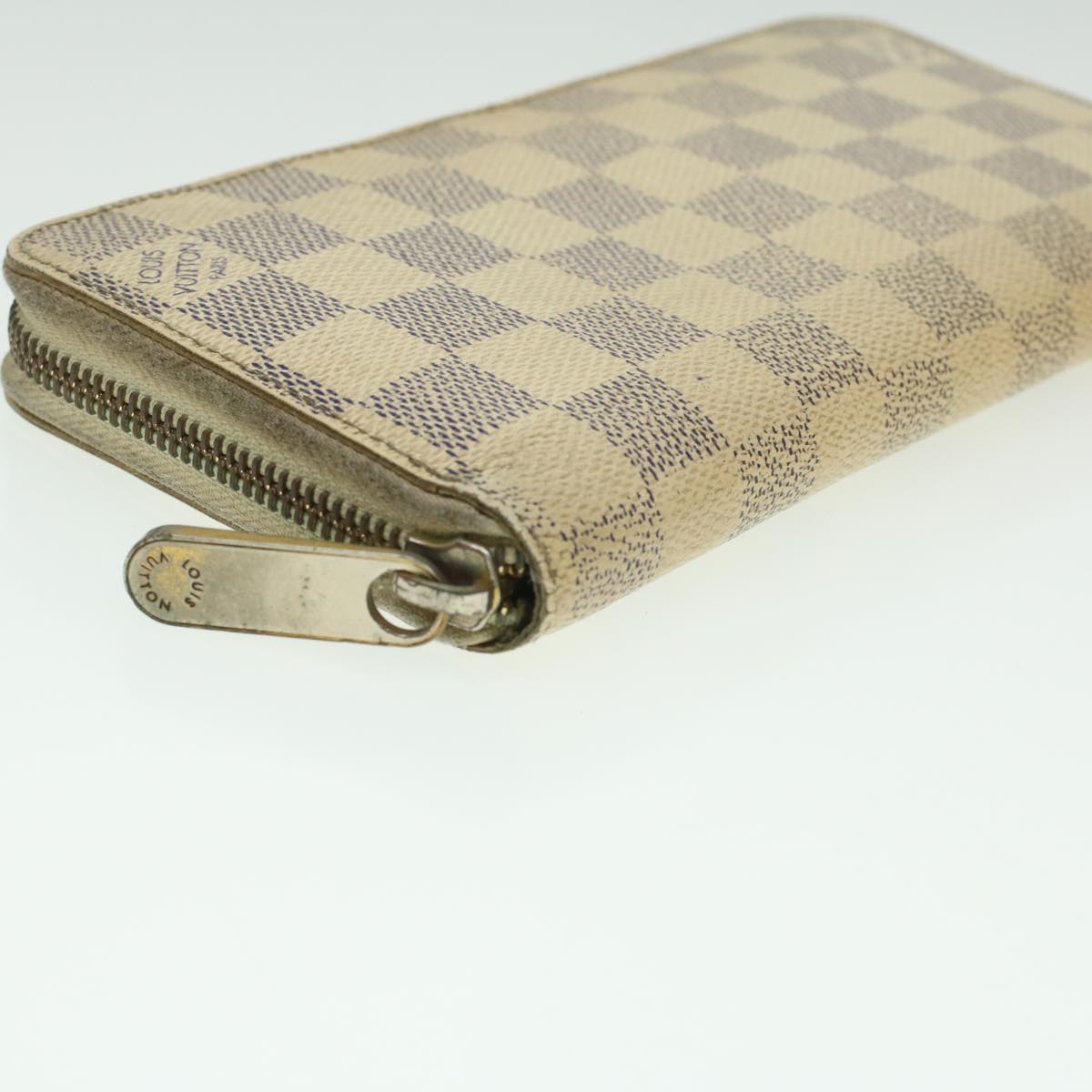 LOUIS VUITTON Damier Azur Zippy Wallet Long Wallet N60019 LV Auth 36843